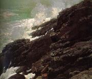 Winslow Homer Coastal cliffs Germany oil painting artist